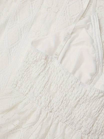 Levoire | Robe Maxi Boho D'Été Avec Bretelles Spaghetti Et Décolleté En V