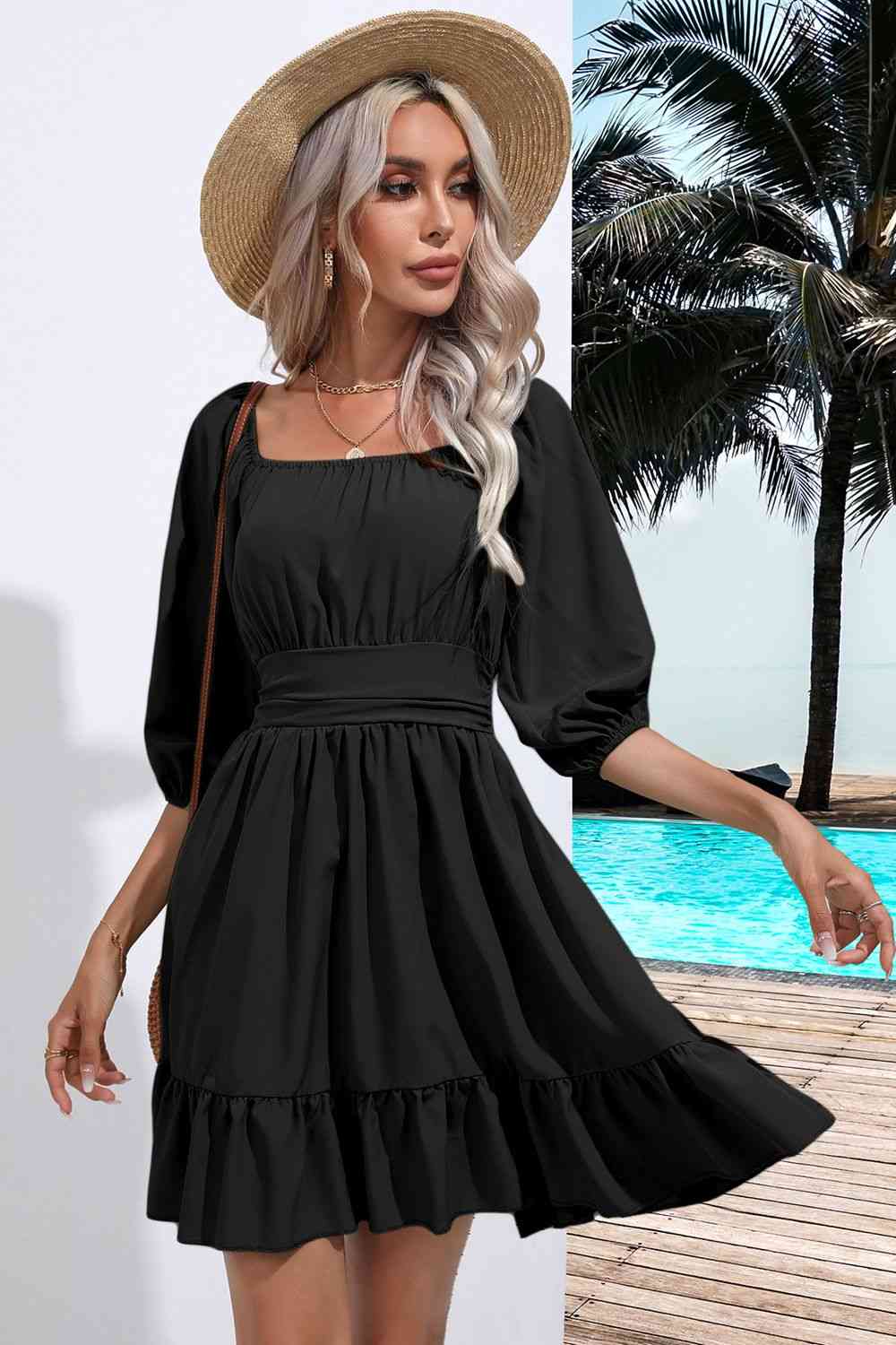 Levoire | Robe à encolure carrée