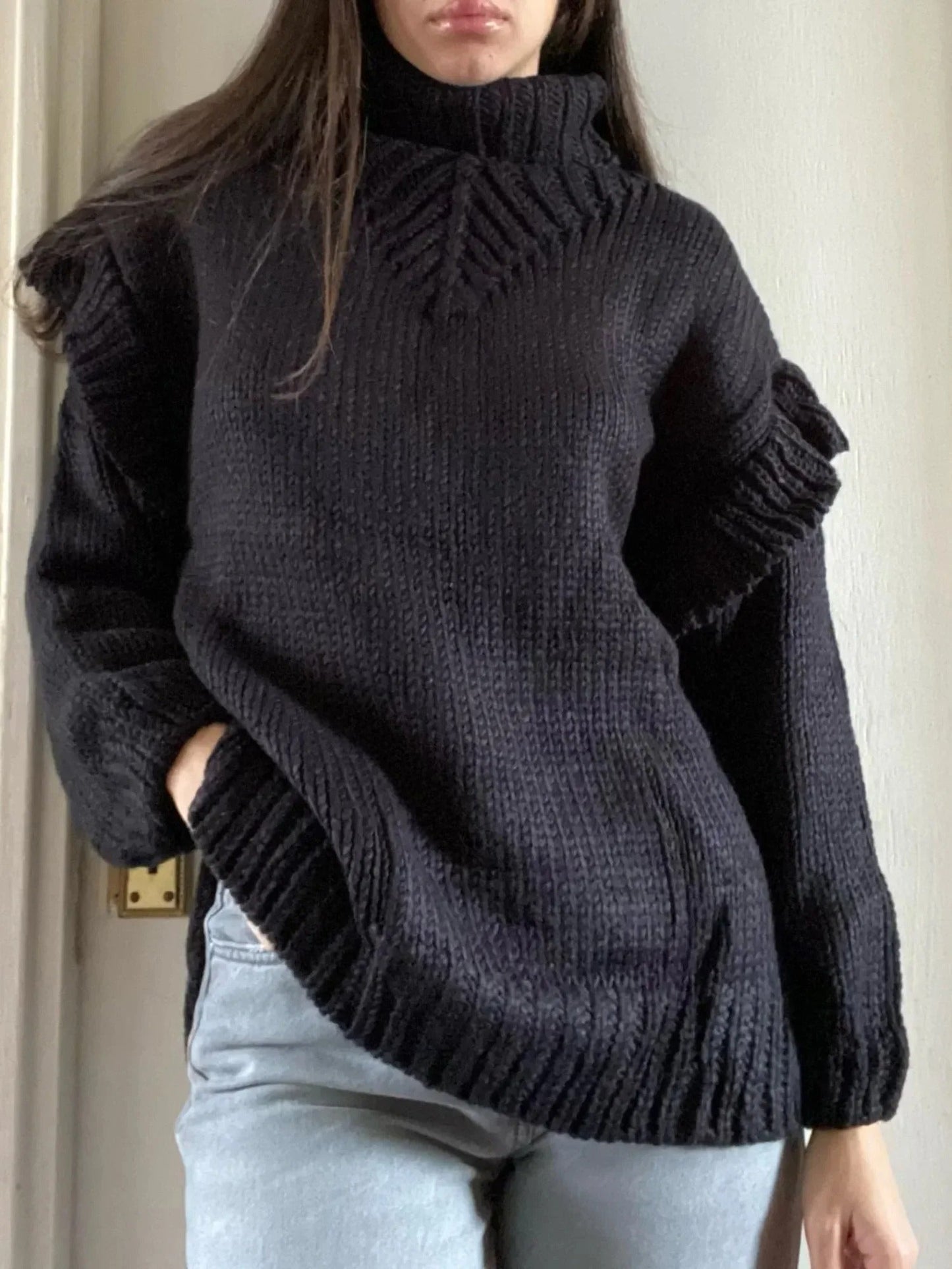 Levoire | Lssiger Pull En Maille Avec Col Montant