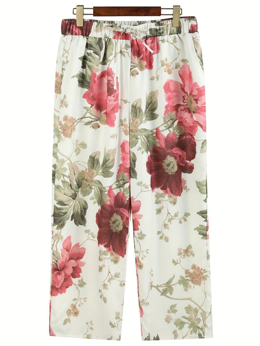 Levoire | Pantalon d'été pour femme avec motif floral