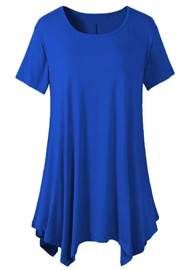 Levoire | T-Shirt D'Été À Coupe Décontractée Avec Manches Courtes Bleu