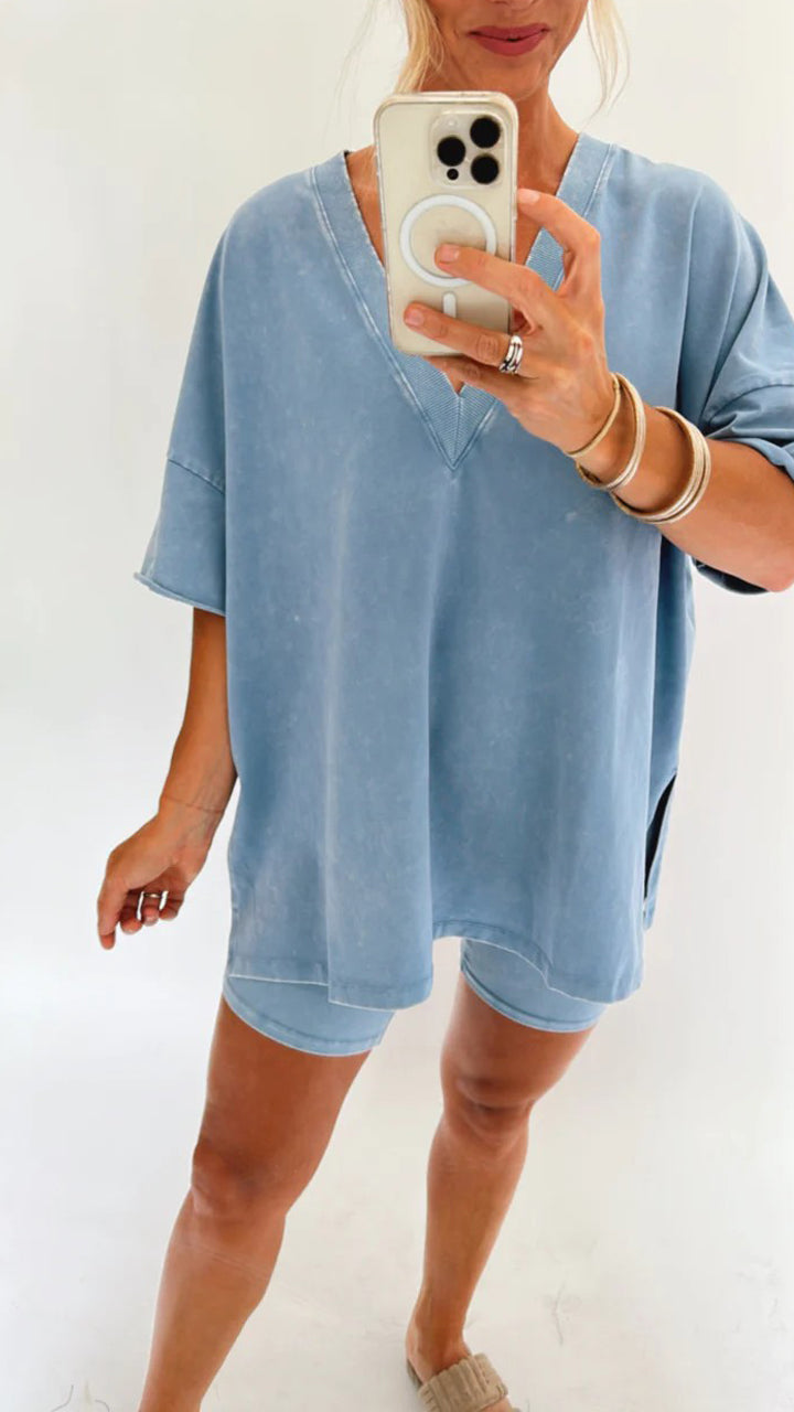 Levoire | Tenue D'Été Confortable Bleu