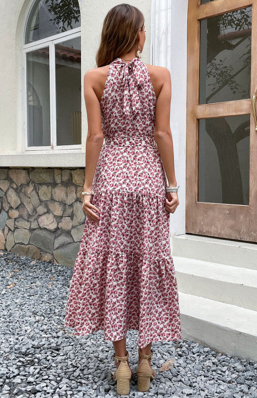 Levoire | Robe Midi Été Femme Sling Slim Halter