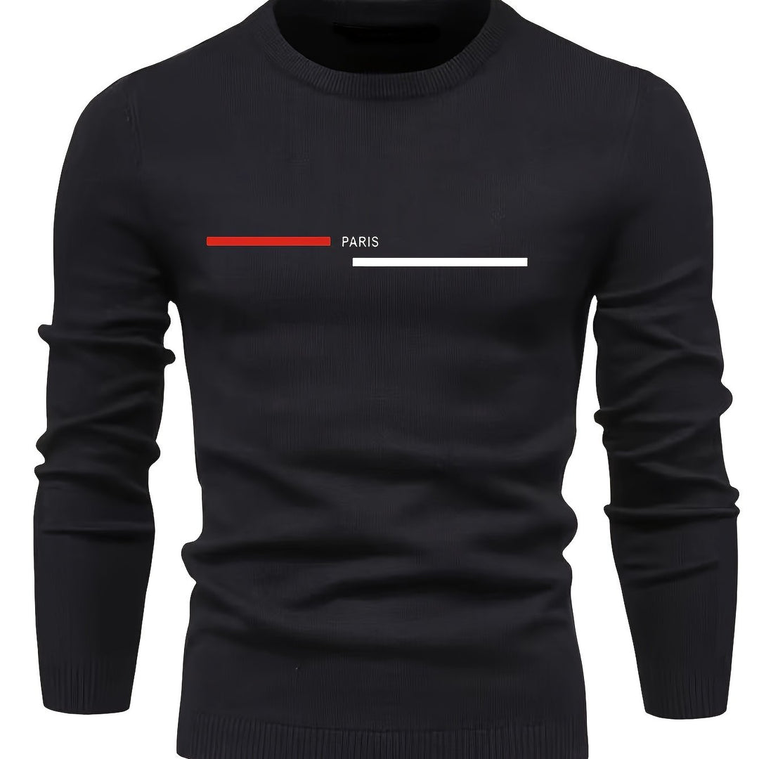 Levoire | Pulli Tricot Relaxant Pour Hommes Avec Encolure Ronde