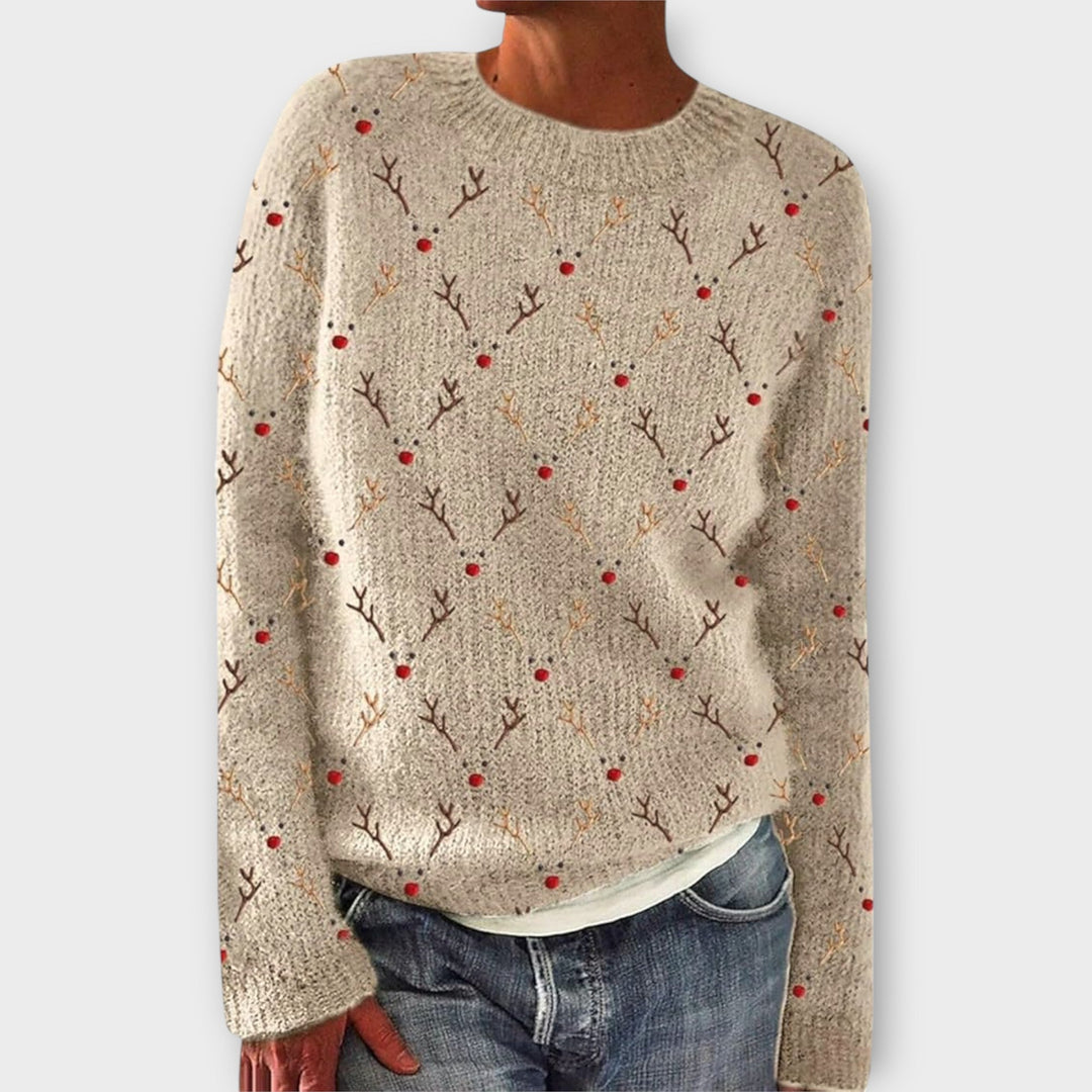 Levoire | Pull de Noël confortable Beige