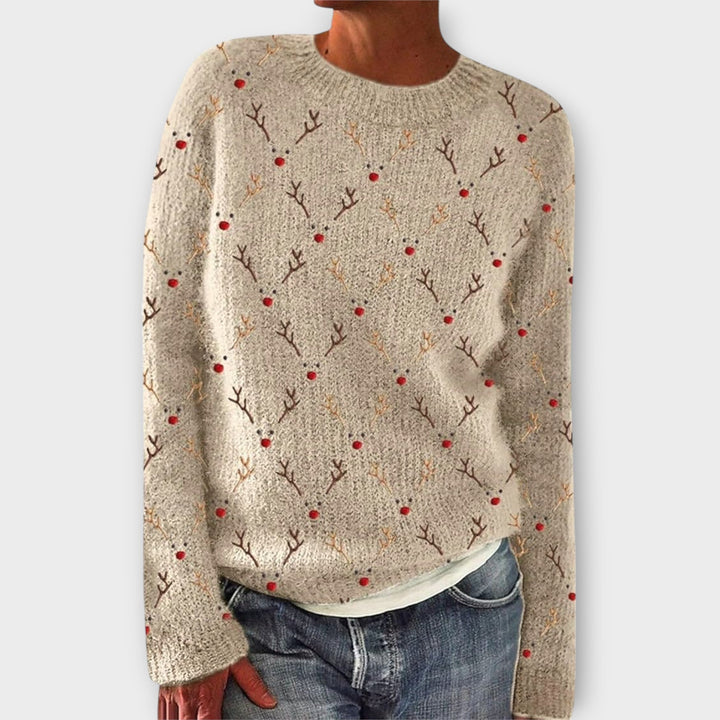 Levoire | Pull de Noël confortable Beige