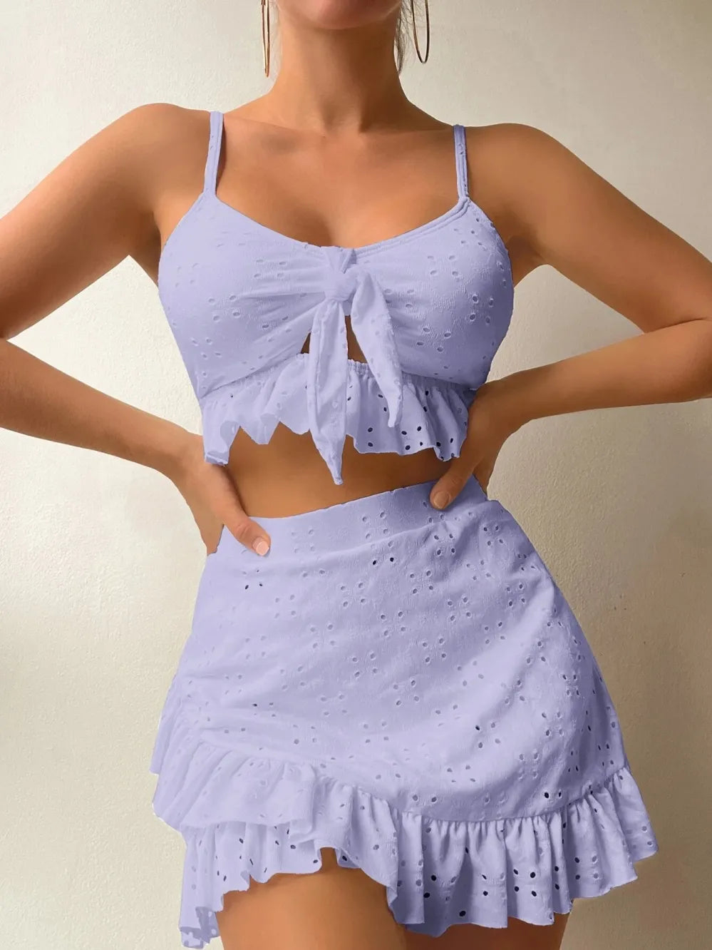 Levoire | Œillets Volants À Pointes Ensemble 2 Pièces Pour Femmes Lilas