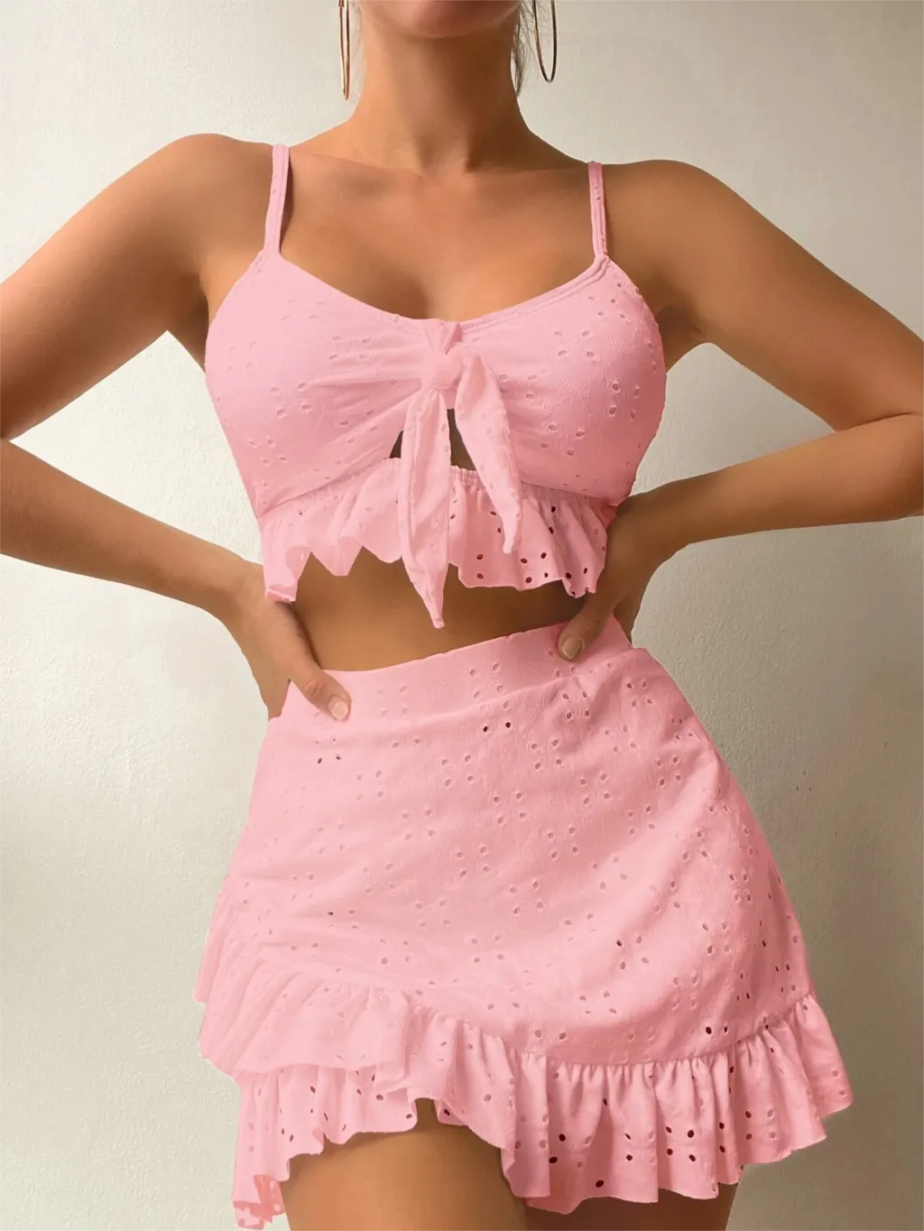 Levoire | Œillets Volants À Pointes Ensemble 2 Pièces Pour Femmes Rosa