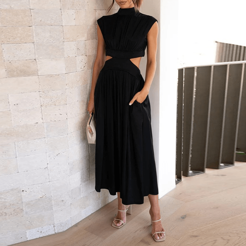 Levoire | Robe Élégante Longue Noir