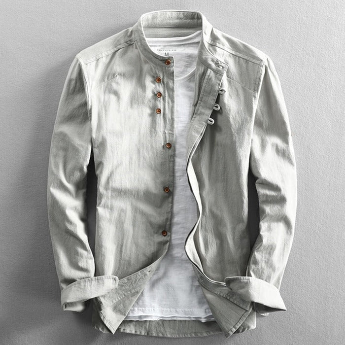 Levoire | Kai Style Japonais Chemise Gris clair