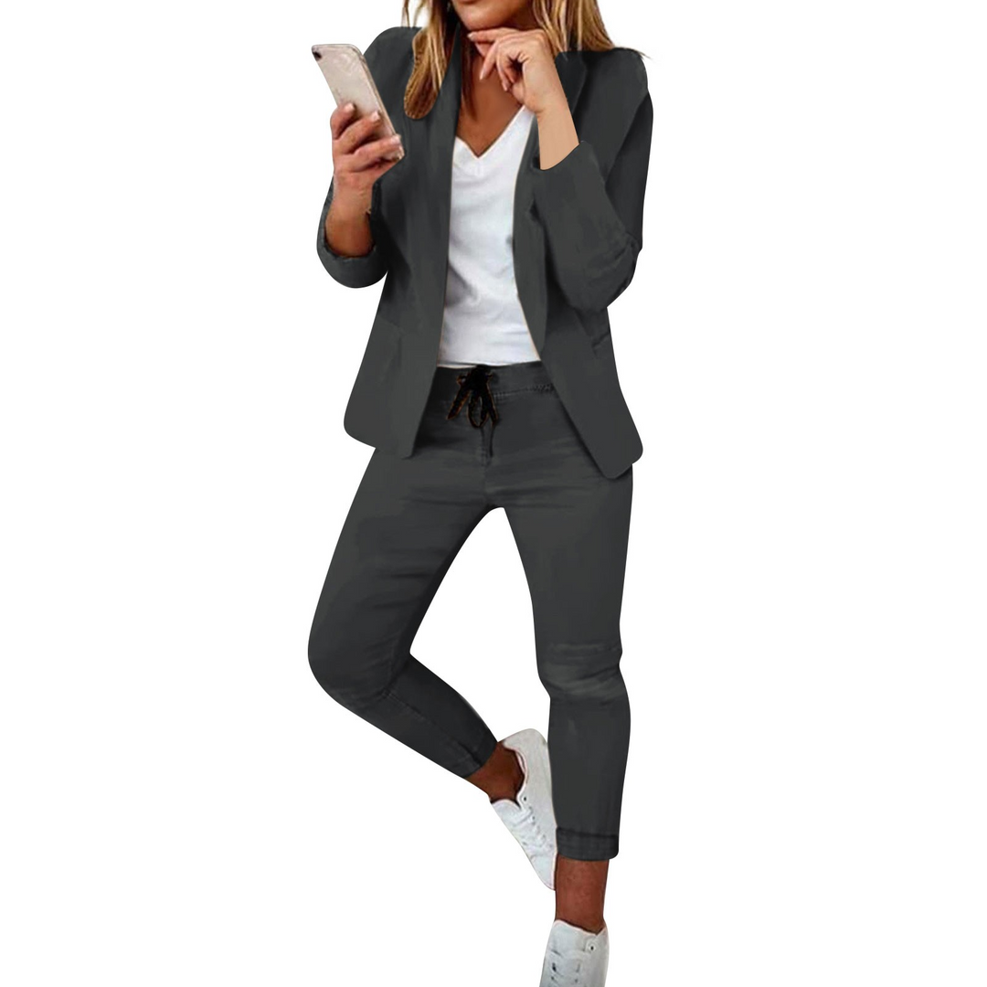 Levoire | Ensemble Blazer Chic & Pantalons Noir