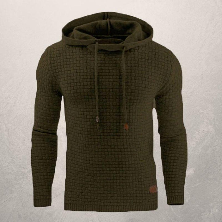 Levoire | Sweater À Capuche Design Sportif Pour Hommes Vert olive