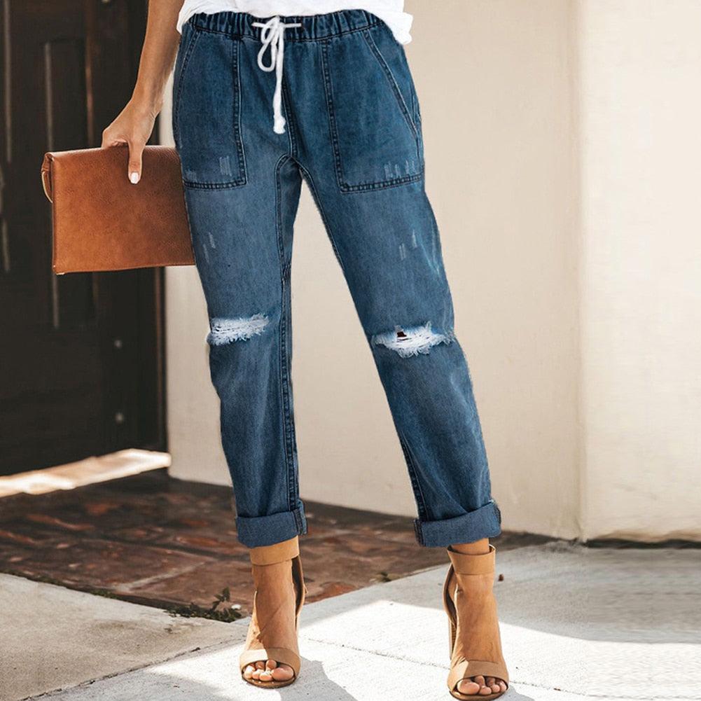 Levoire | Pantalons Confortables Pour Femmes Bleu