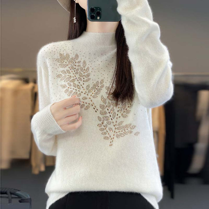 Levoire | En Tricot À Motif De Feuilles