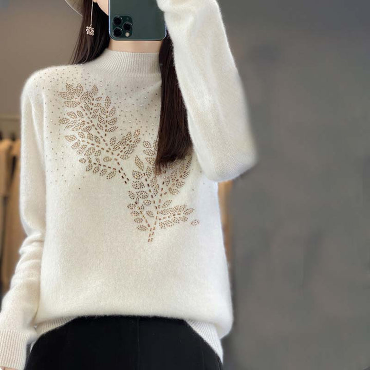 Levoire | En Tricot À Motif De Feuilles