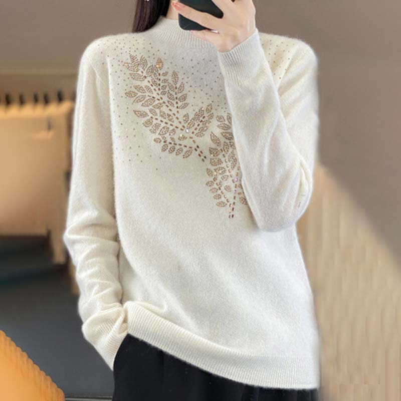 Levoire | En Tricot À Motif De Feuilles