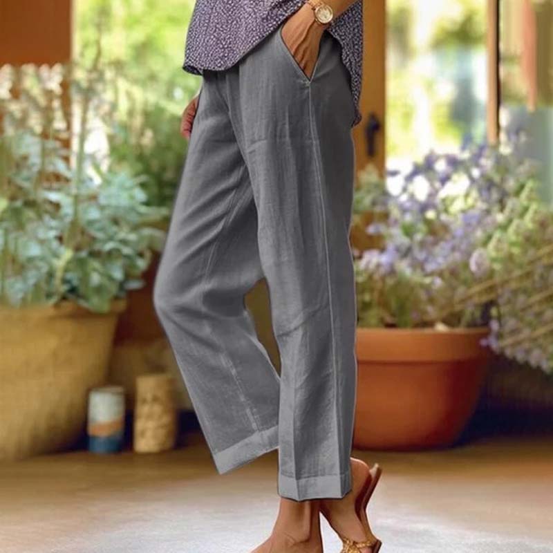 Levoire | Pantalon Droit Décontracté Gris