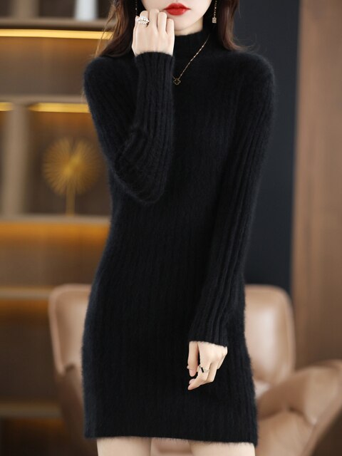 Levoire | Robe En Velours Classique Et Magnifique Noir
