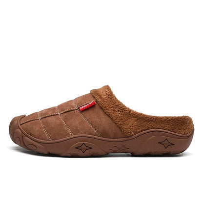 Levoire | Chaussons Doublés Polaire Antidérapants Braun