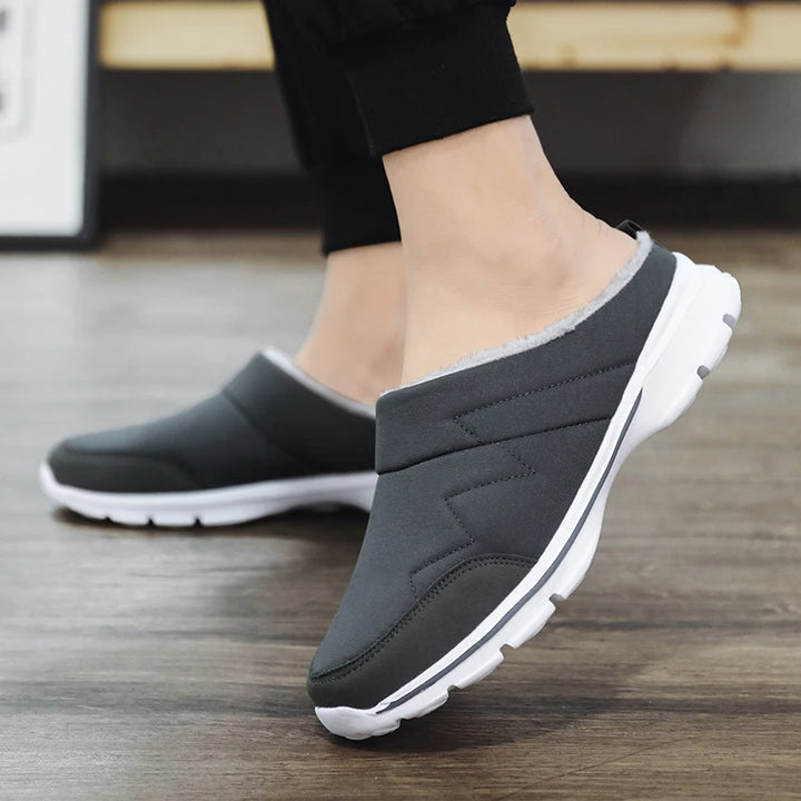 Levoire | Pantoufles Douces Avec Doublure Polaire Gris foncé