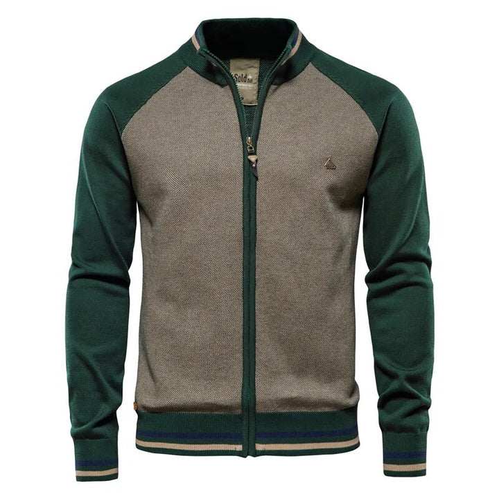 Levoire | Veste À Manches Longues Confortable Avec Fermeture Éclair Vert