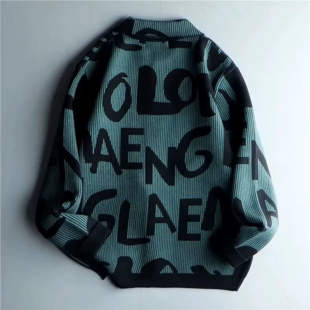 Levoire | Veste En Maille Statement Avec Impression Surdimensionnée