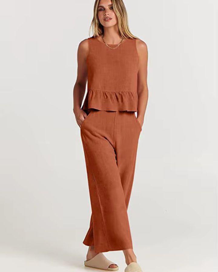 Levoire | La phrase avec un pantalon large Orange