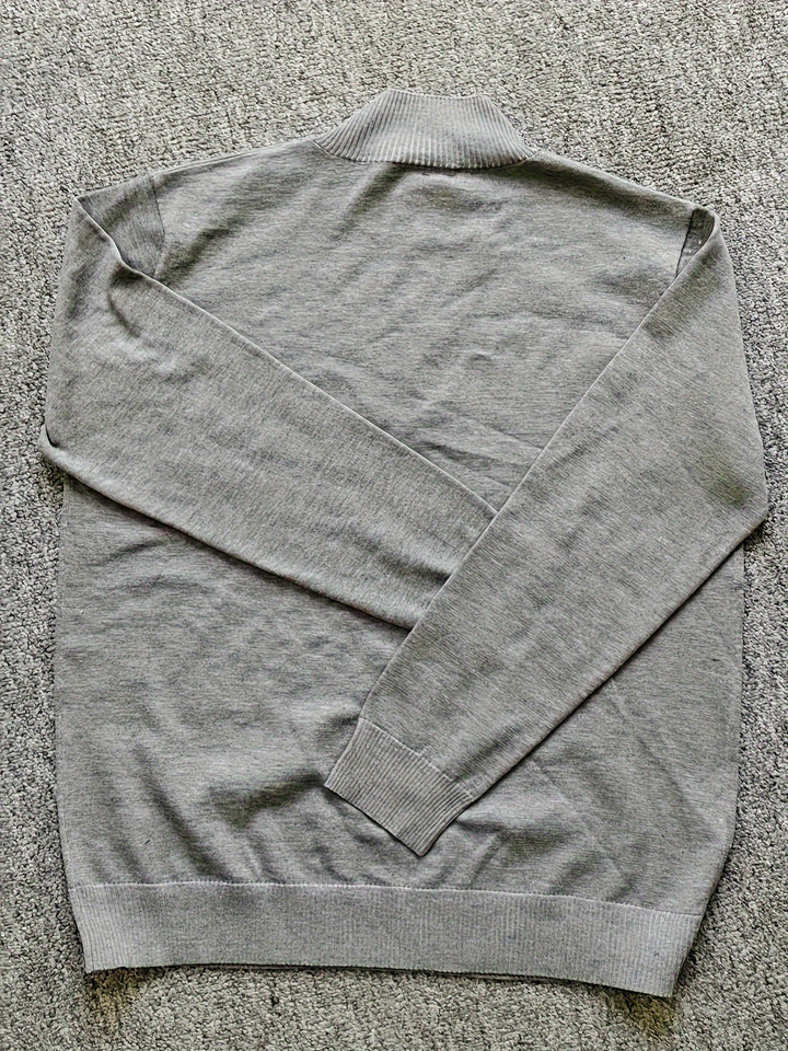 Levoire | Pull À Col Montant En Laine Pour Homme Avec Stretch Élevé Et Fermeture Éclair