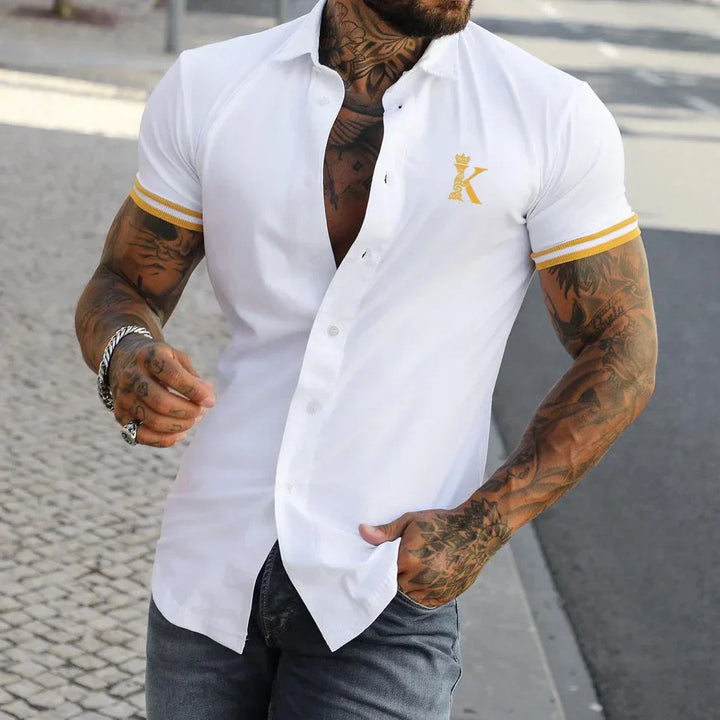 Levoire | Chemise Sans Manches Muscle Slim Fit Pour Homme Blanc