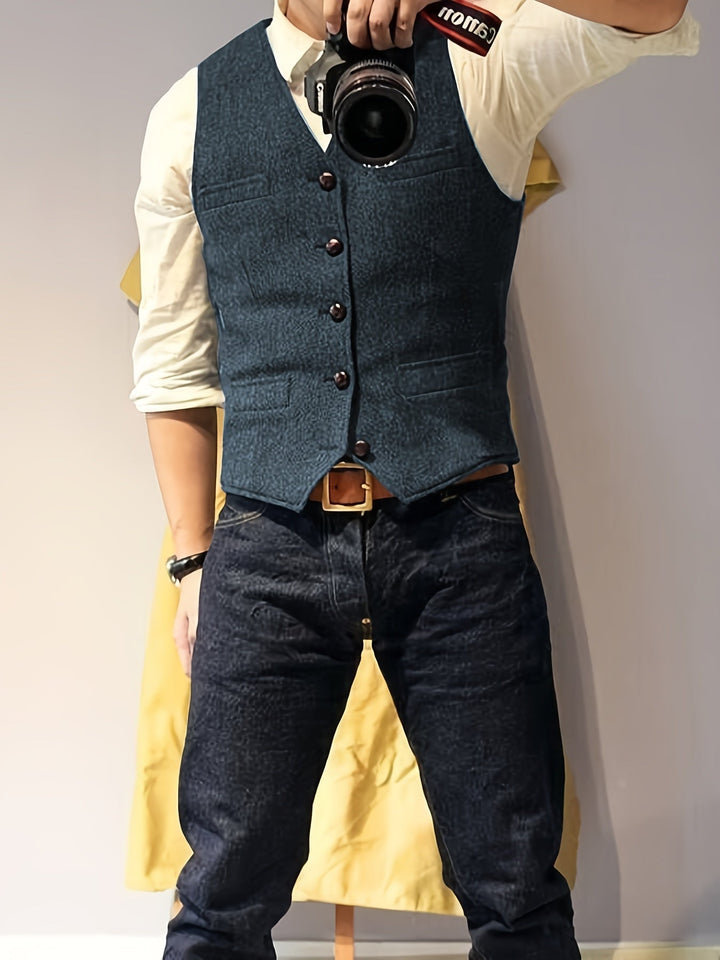 Levoire | Gilet En Laine Inspiré Par La Récolte Du Vin Avec Motif De Toile D'Araignée Non bleu XXXL(56-58)