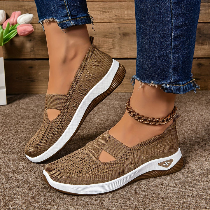 Levoire | Sneakers Orthopédiques Respirants À Enfiler Pour Femmes Braun