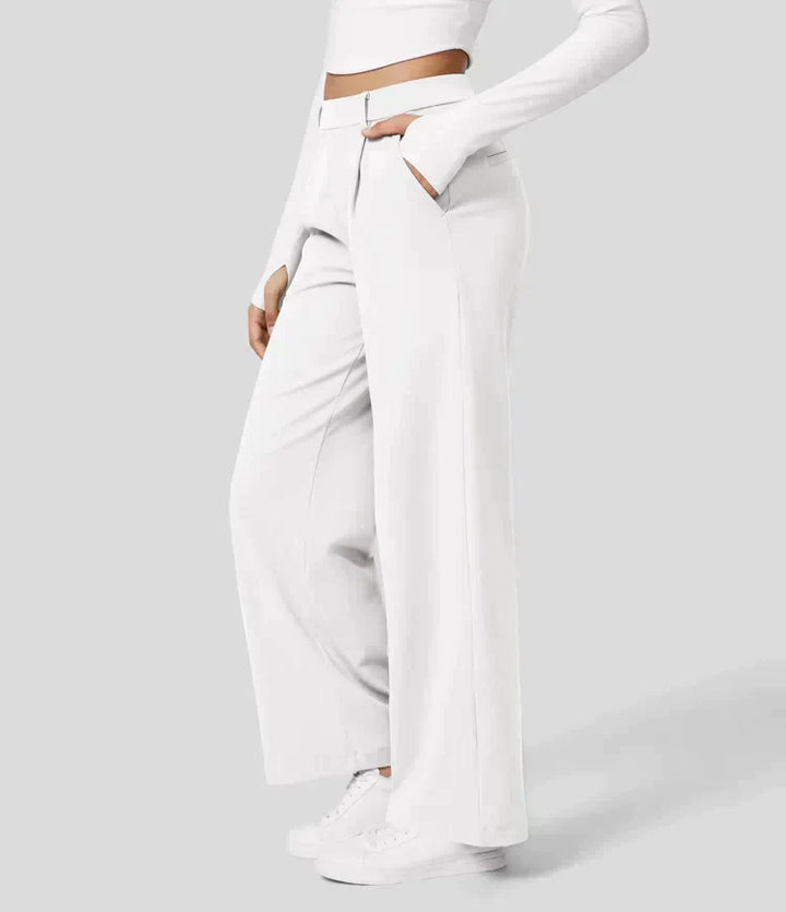 Levoire | Pantalon De Bureau En Tissu À Jambe Large