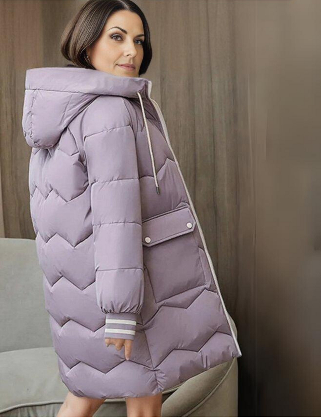 Levoire | Veste À Capuche Longue À Manches Longues Avec Poches Profondes