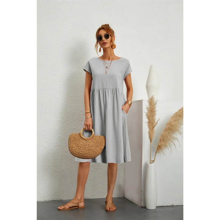 Levoire | Robe d'été mini décontractée pour femmes Gris