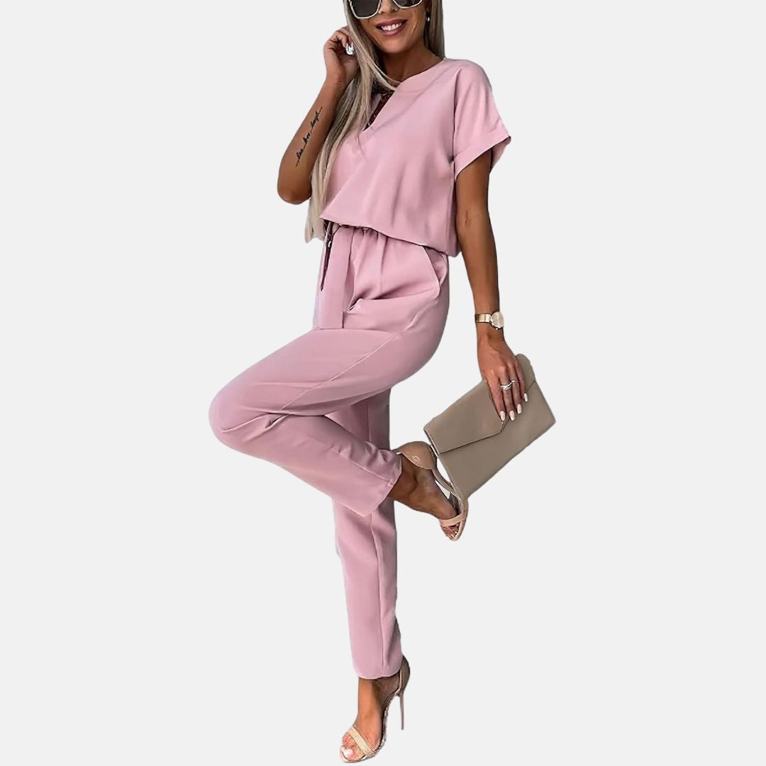 Levoire | Combinaison Élégante Et Festive Pour Femme À Manches Courtes Pour L'Été