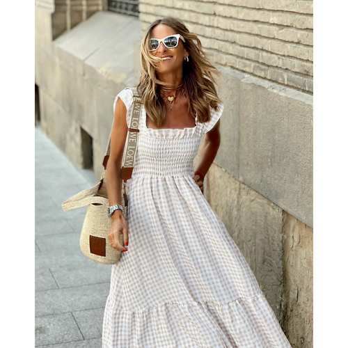 Levoire | Robe Maxi Avec Volants Pour Femmes