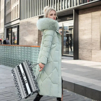 Levoire | Manteau d'hiver long avec fausse fourrure