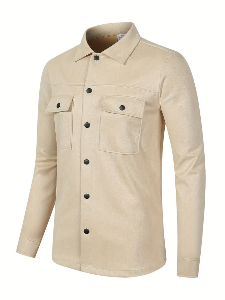 Levoire | Veste En Cuir Pu Pour Hommes Unie