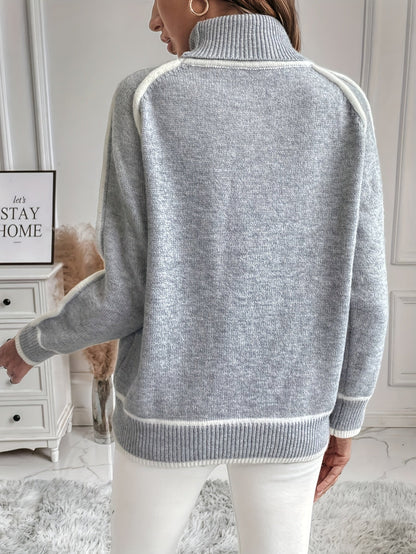 Levoire | Pull À Col Montant Élégant À Manches Longues