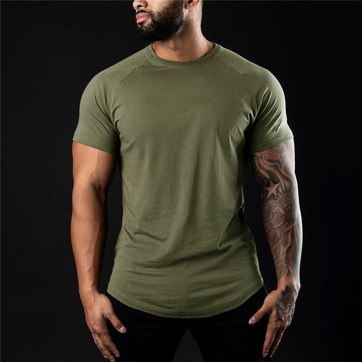 Levoire | T-Shirt D'Été Basique Pour Hommes vert olive