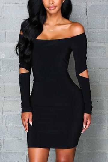 Levoire | Robe sans bretelles avec décolleté Noir