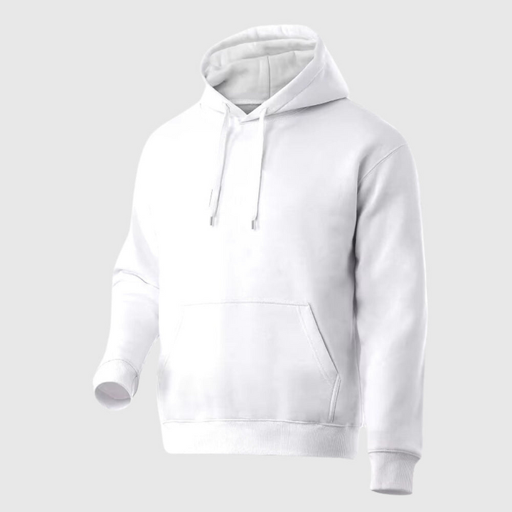 Levoire | Pull À Capuche Classique Pour Homme Blanc