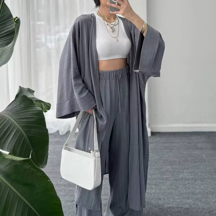 Levoire | Ensemble Élégant À Deux Pièces Pour Un Look Moderne Gris