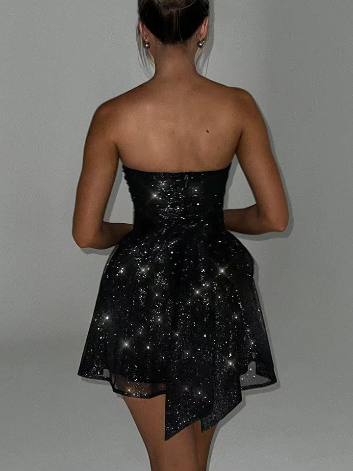 Levoire | Robe Corset À Nœud En Sequins