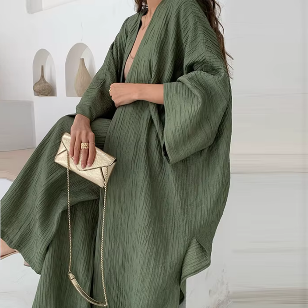 Levoire | Ensemble Élégant À Deux Pièces Pour Un Look Moderne Vert