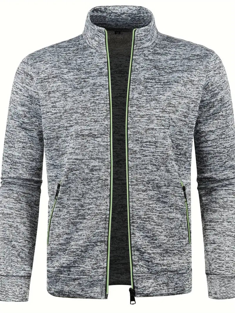 Levoire | Veste ajustée à manches longues avec fermeture éclair Gris