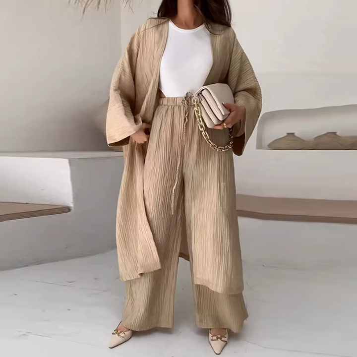Levoire | Ensemble Élégant À Deux Pièces Pour Un Look Moderne Beige