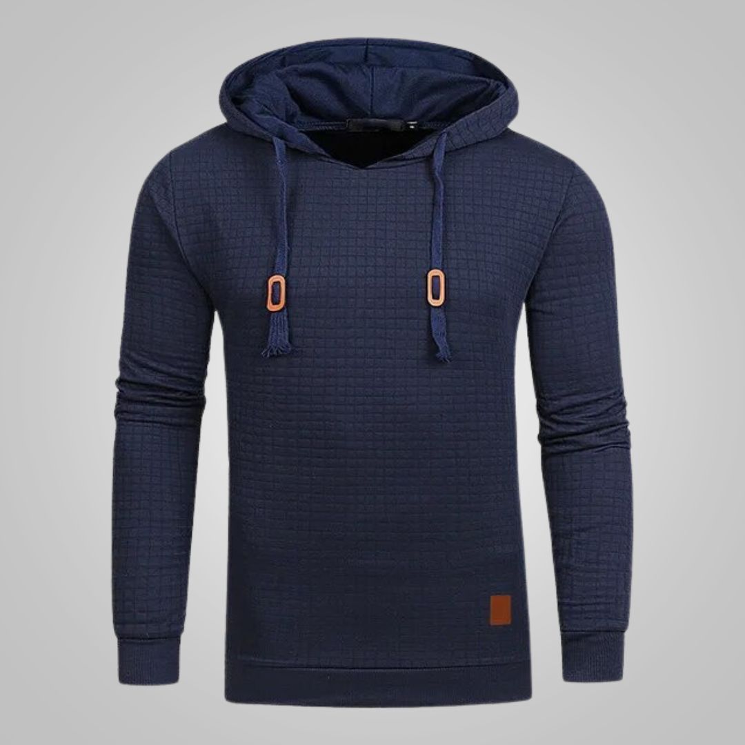 Levoire | Sweat à Capuche Confortable à Manches Longues Bleu foncé