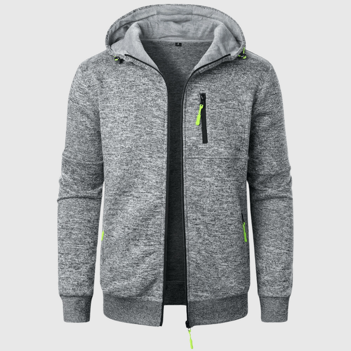 Levoire | Veste En Polaire Pour Hommes Avec Fonctionnalité Sportive Gris clair