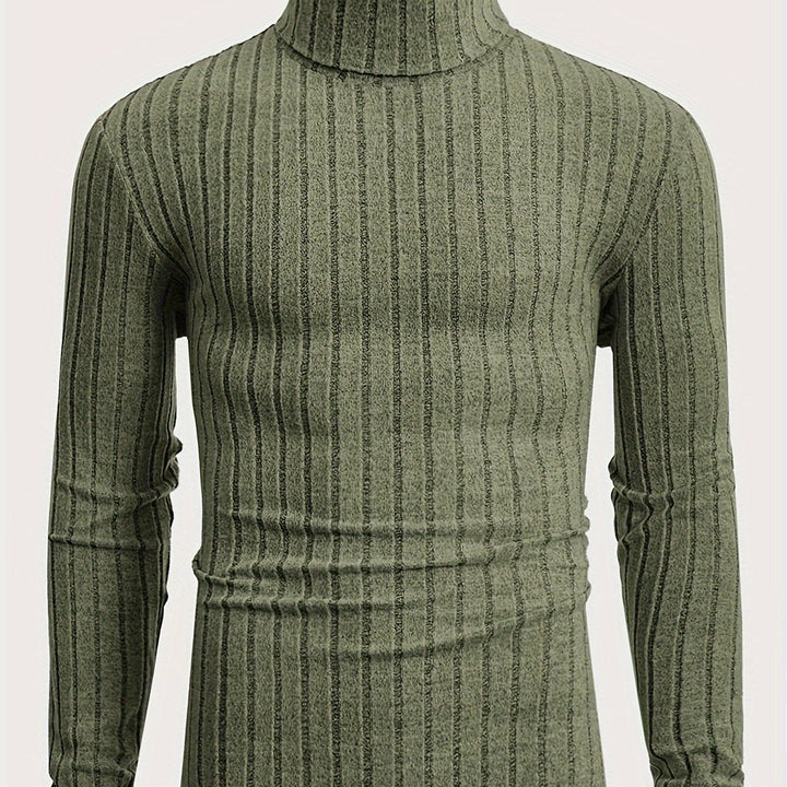 Levoire | Pull En Tricot Rayé Avec Col Pour Hommes